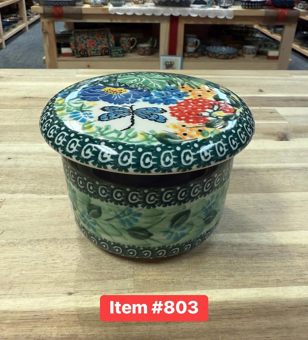 Polish Pottery Unikat 4612 Butter Crock