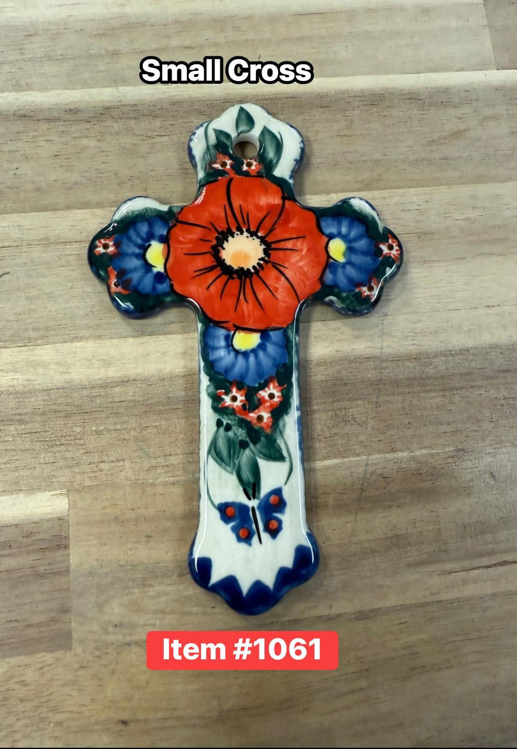 Polish Pottery Unikat Cross