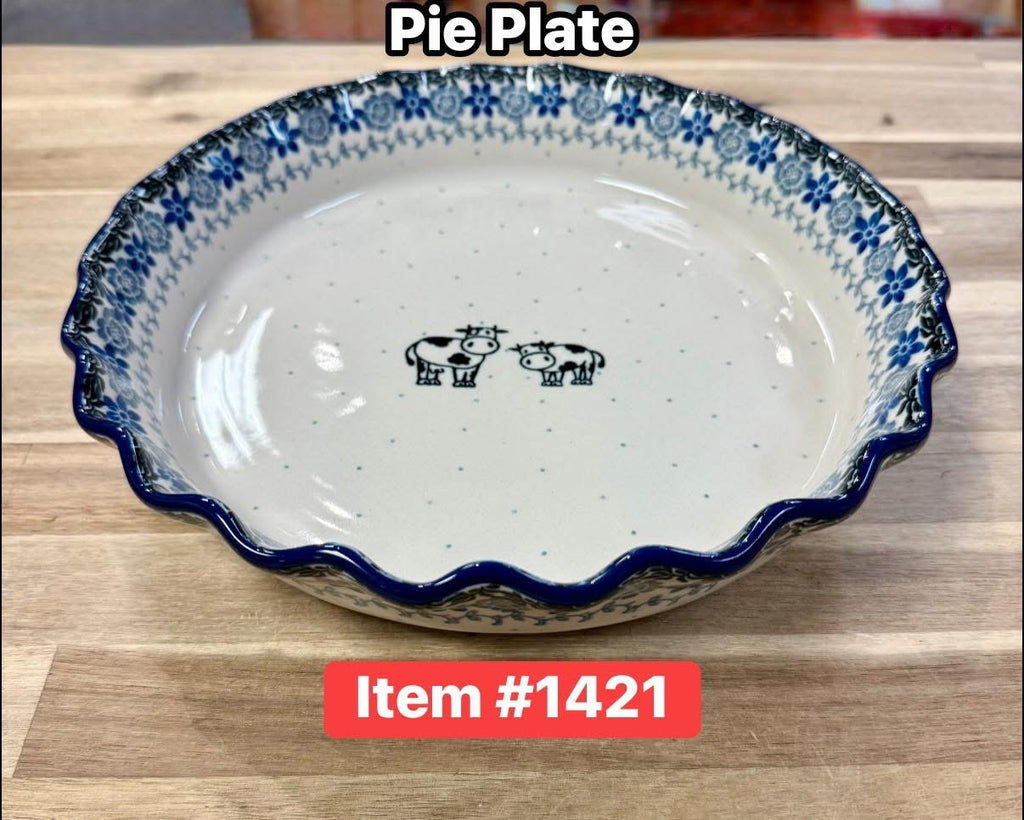Polish Pottery Cow Pie Plate