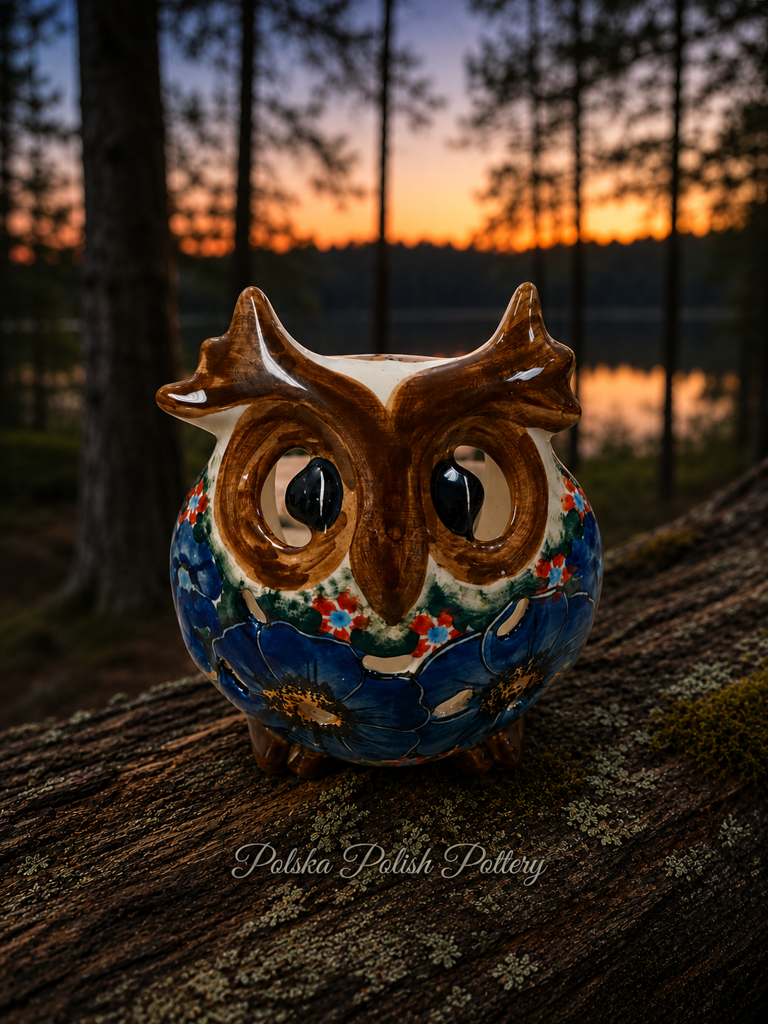 Polish Pottery Unikat CerRaf Owl