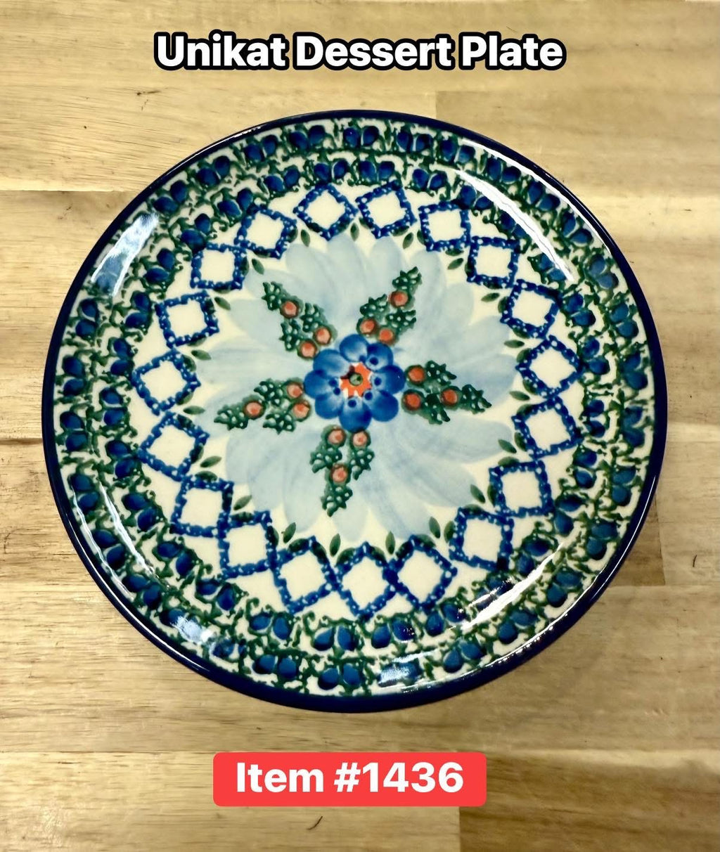Polish Pottery Unikat 4573 Dessert Plate