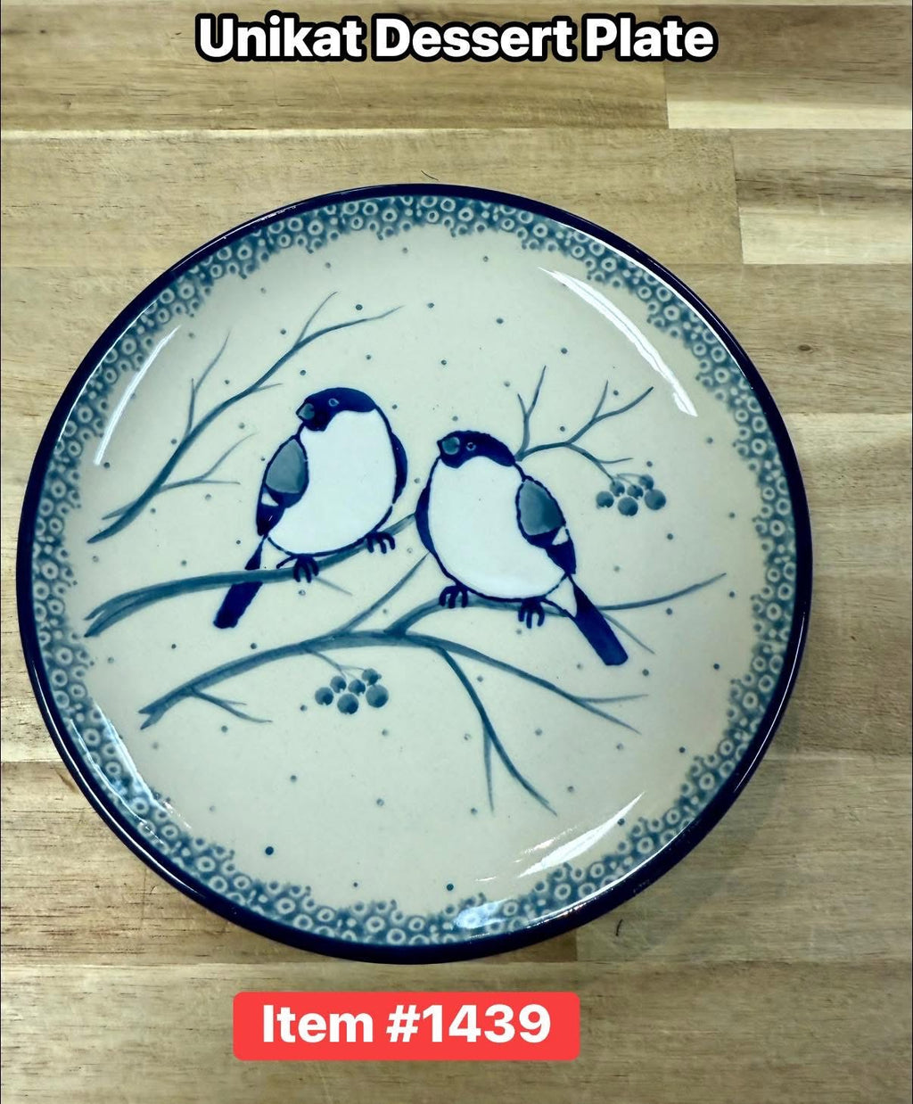 Polish Pottery Unikat 4830 Dessert Plate