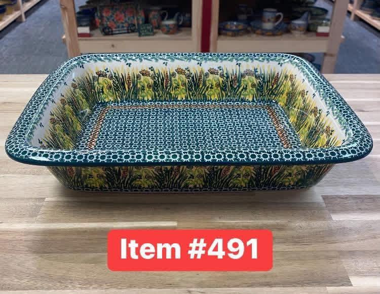 Polish Pottery Unikat 4329 Lg. Casserole/Lasagna Baker