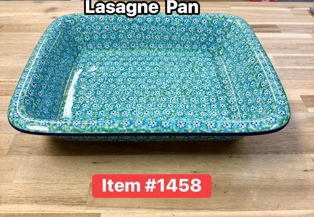 Polish Pottery Traditional(Fresh Flowers) Lg. Casserole/Lasagna Baker