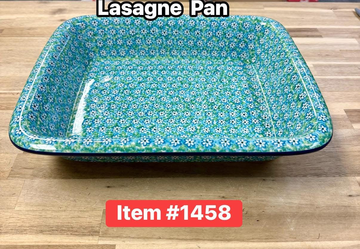 Polish Pottery Traditional(Fresh Flowers) Lg. Casserole/Lasagna Baker