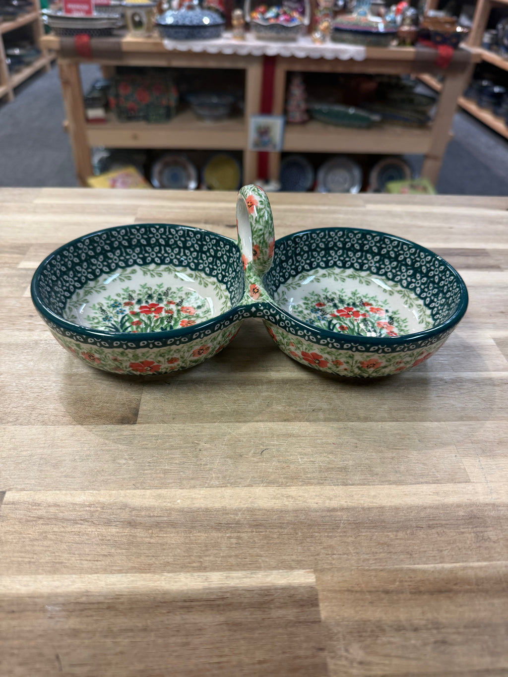 Polish Pottery Double Dish - Unikat 4335