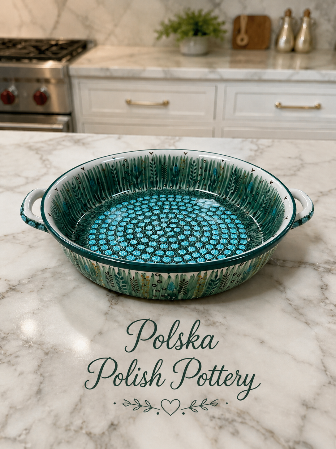 Polish Pottery Kielbasa Dish - Unikat 803