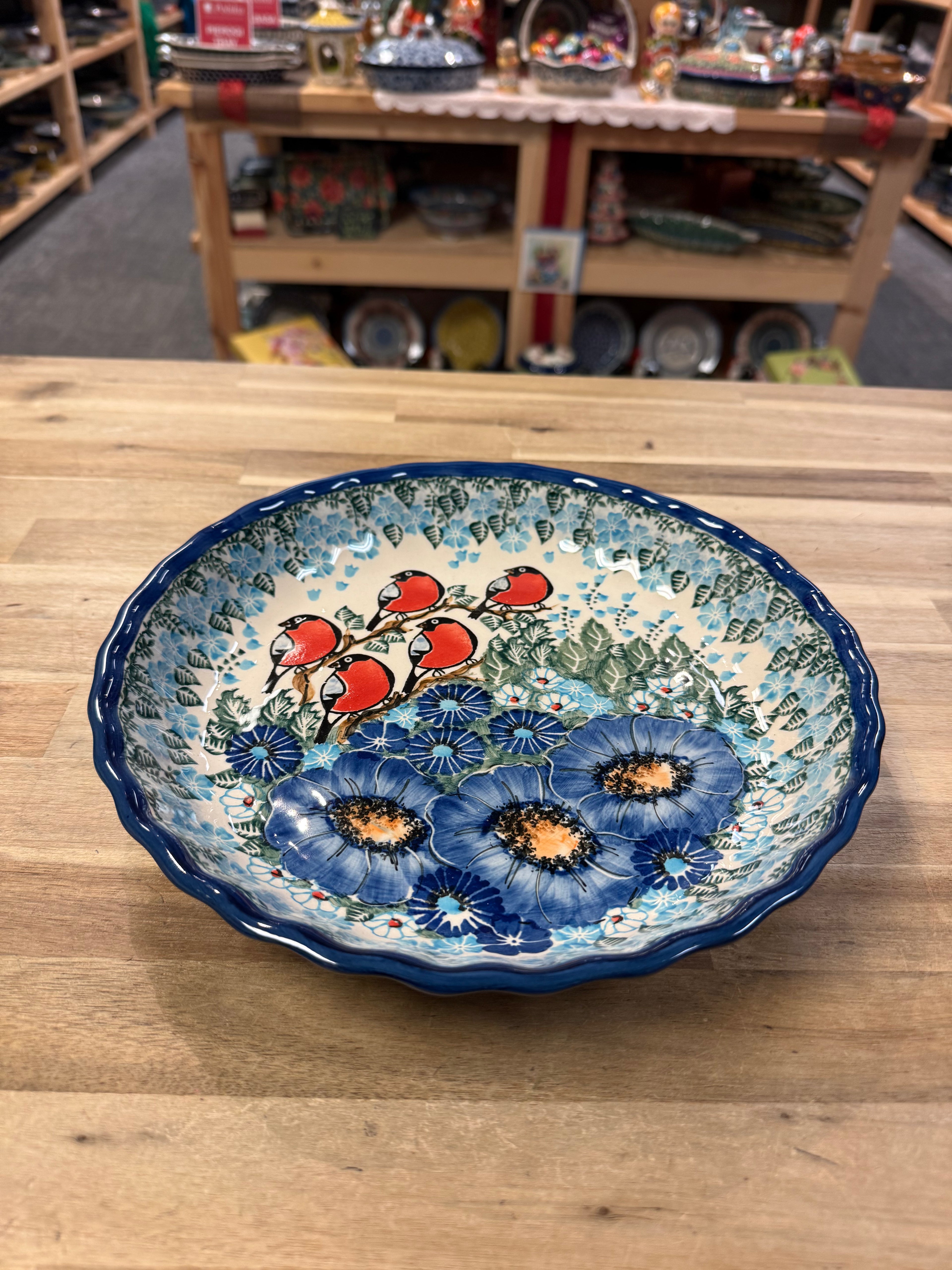 Polish Pottery Pie Plate - Unikat CerRaf