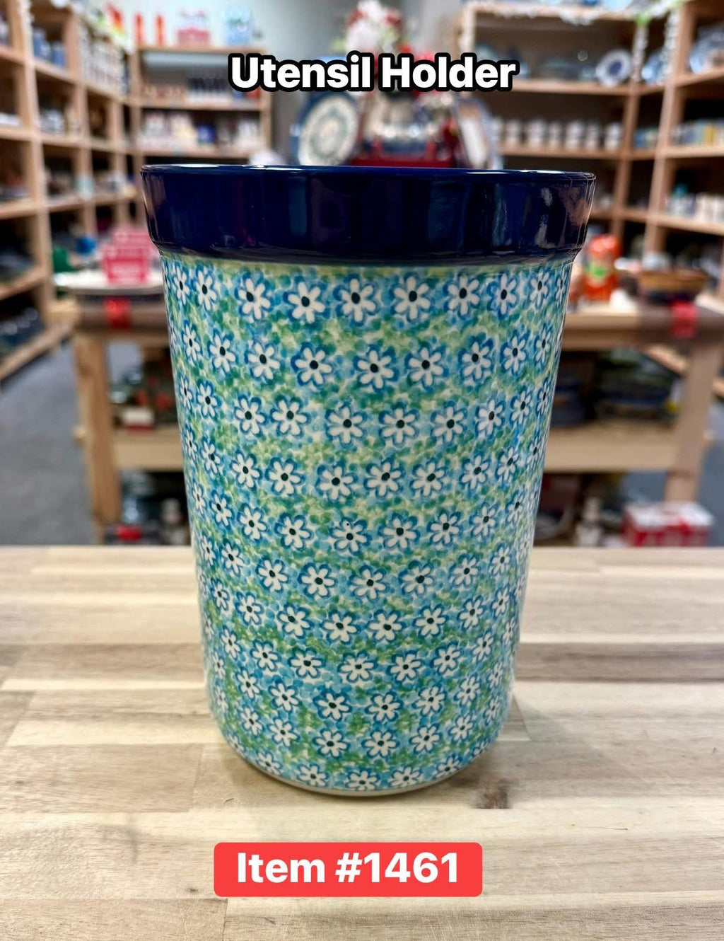 Polish Pottery Traditional(Fresh Flowers) Utensil Holder