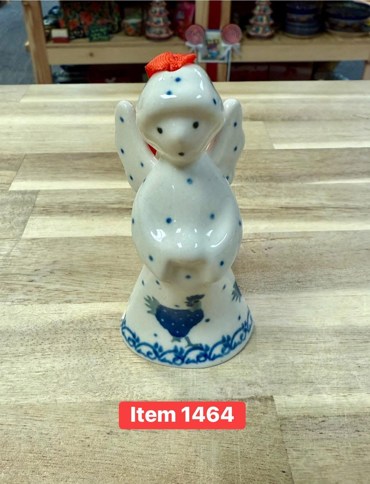 Polish Pottery Traditional(Chickens) Angel Ornament