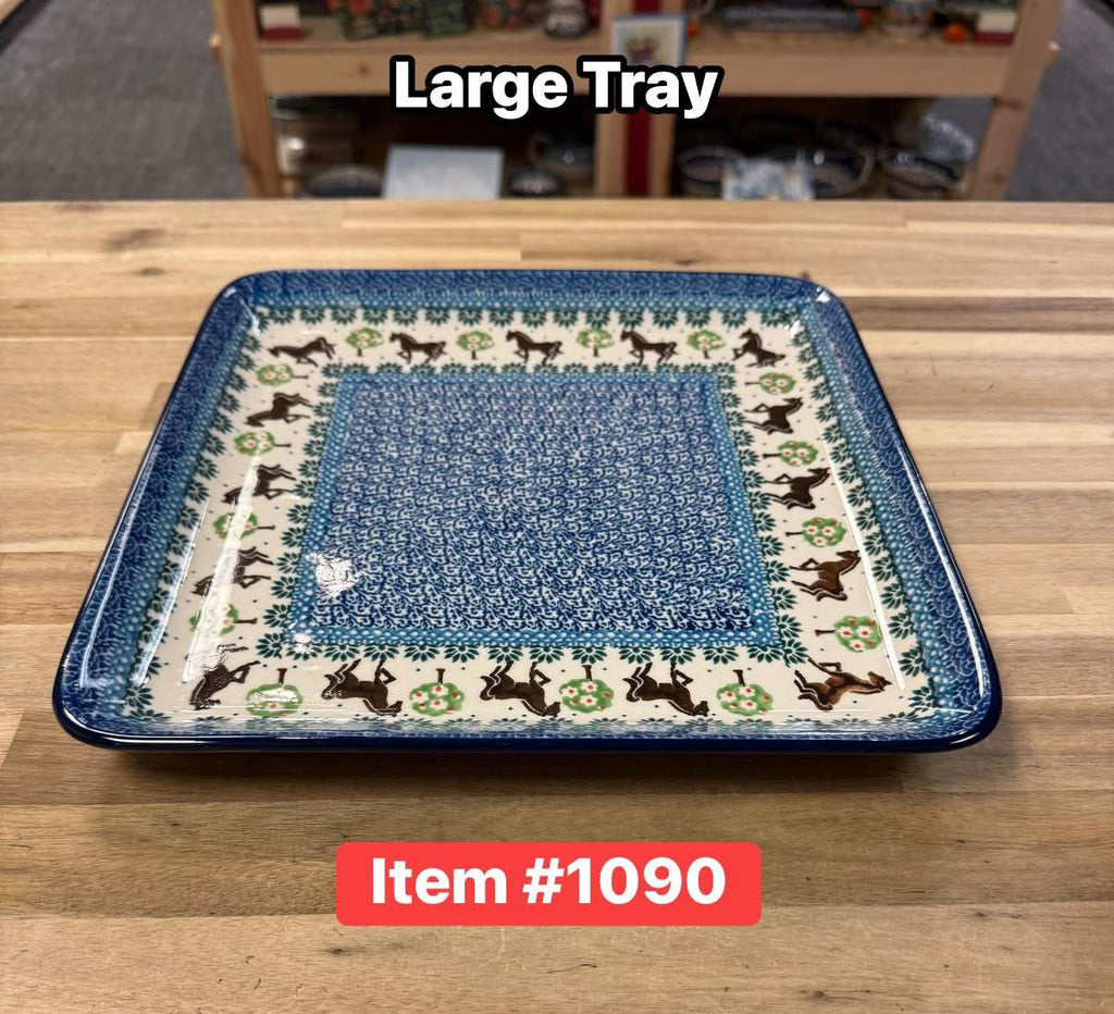 Polish Pottery Traditional(Horse) Serving/Charcuterie Plate