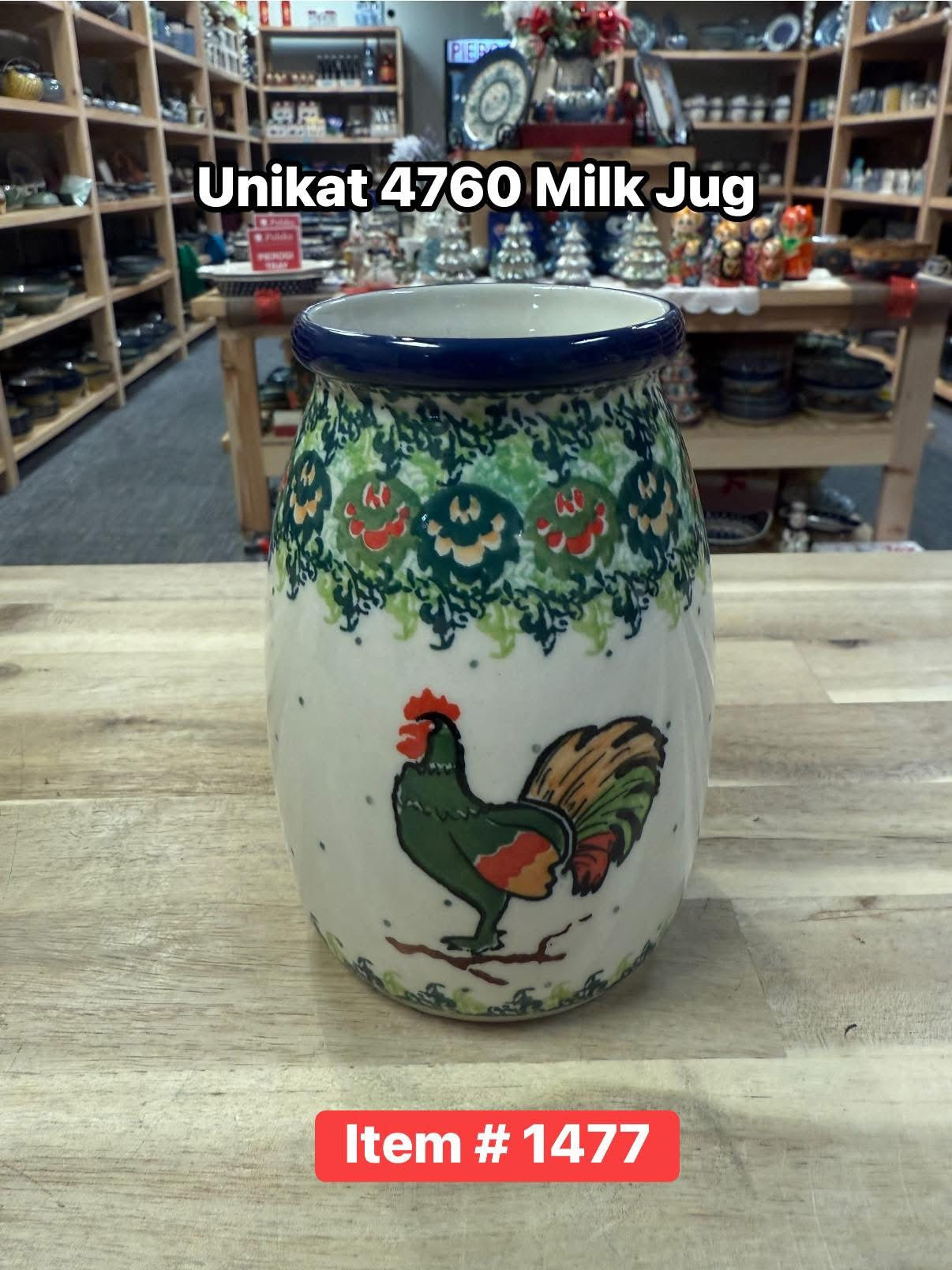 Polish Pottery Unikat 4760 Milk Jug