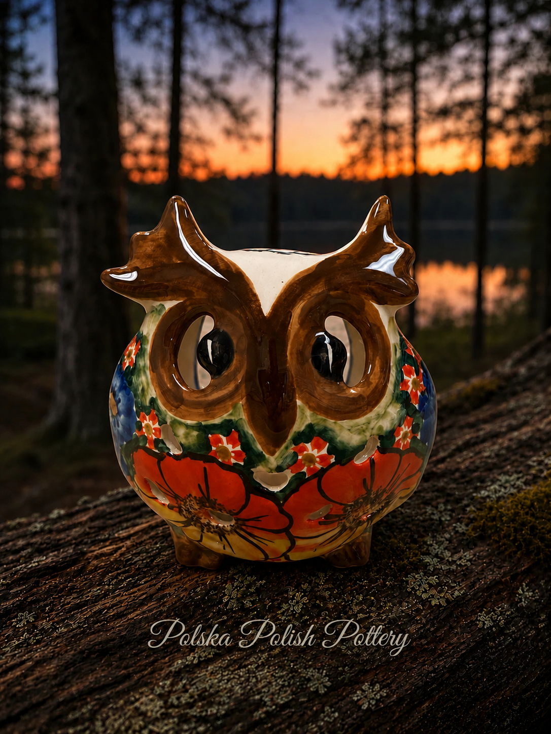 Polish Pottery Owl - Unikat CerRaf
