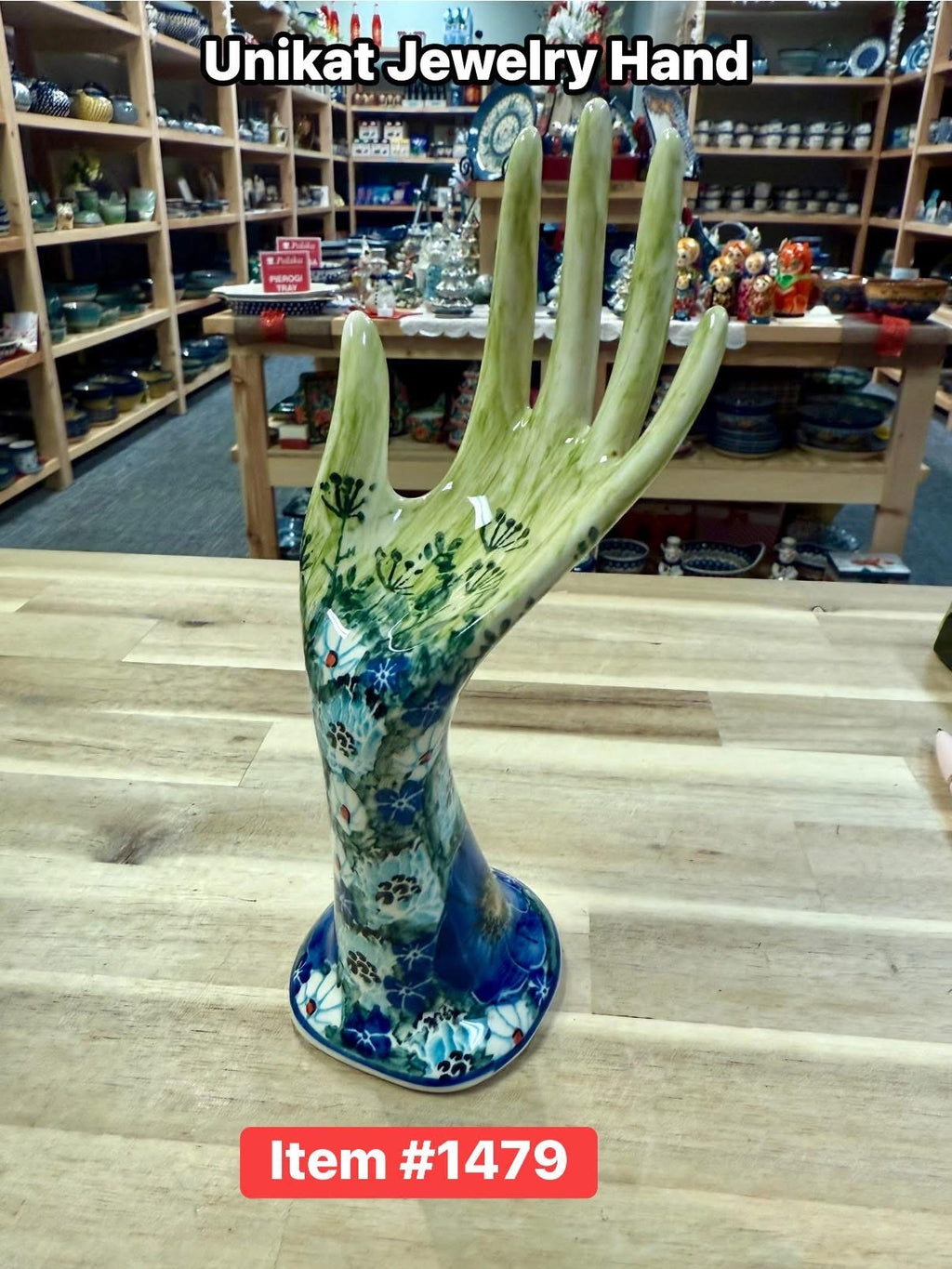 Polish Pottery Unikat CerRaf Jewelry Hand