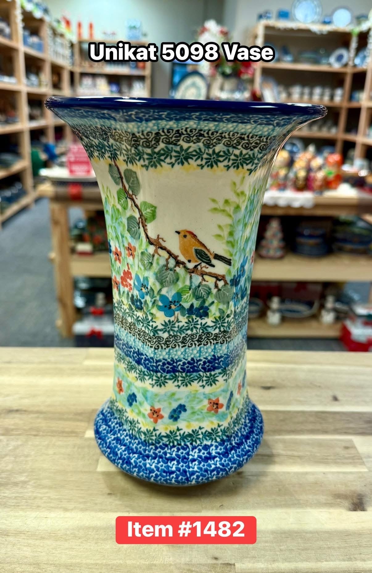 Polish Pottery Unikat 5098 Vase