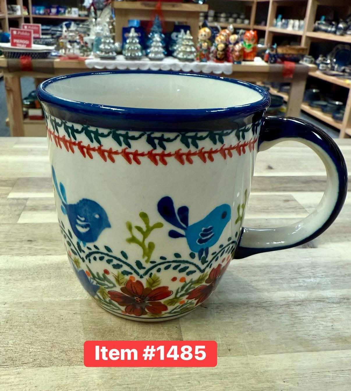 Polish Pottery Zaklady(Blue Birds) Mug