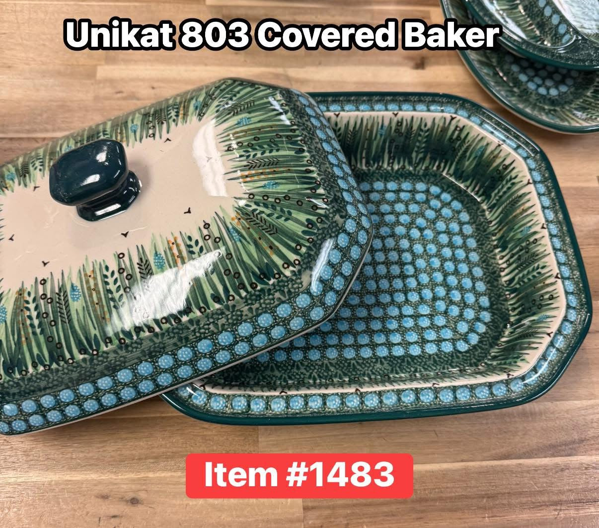 Polish Pottery Unikat 803 Covered Dish