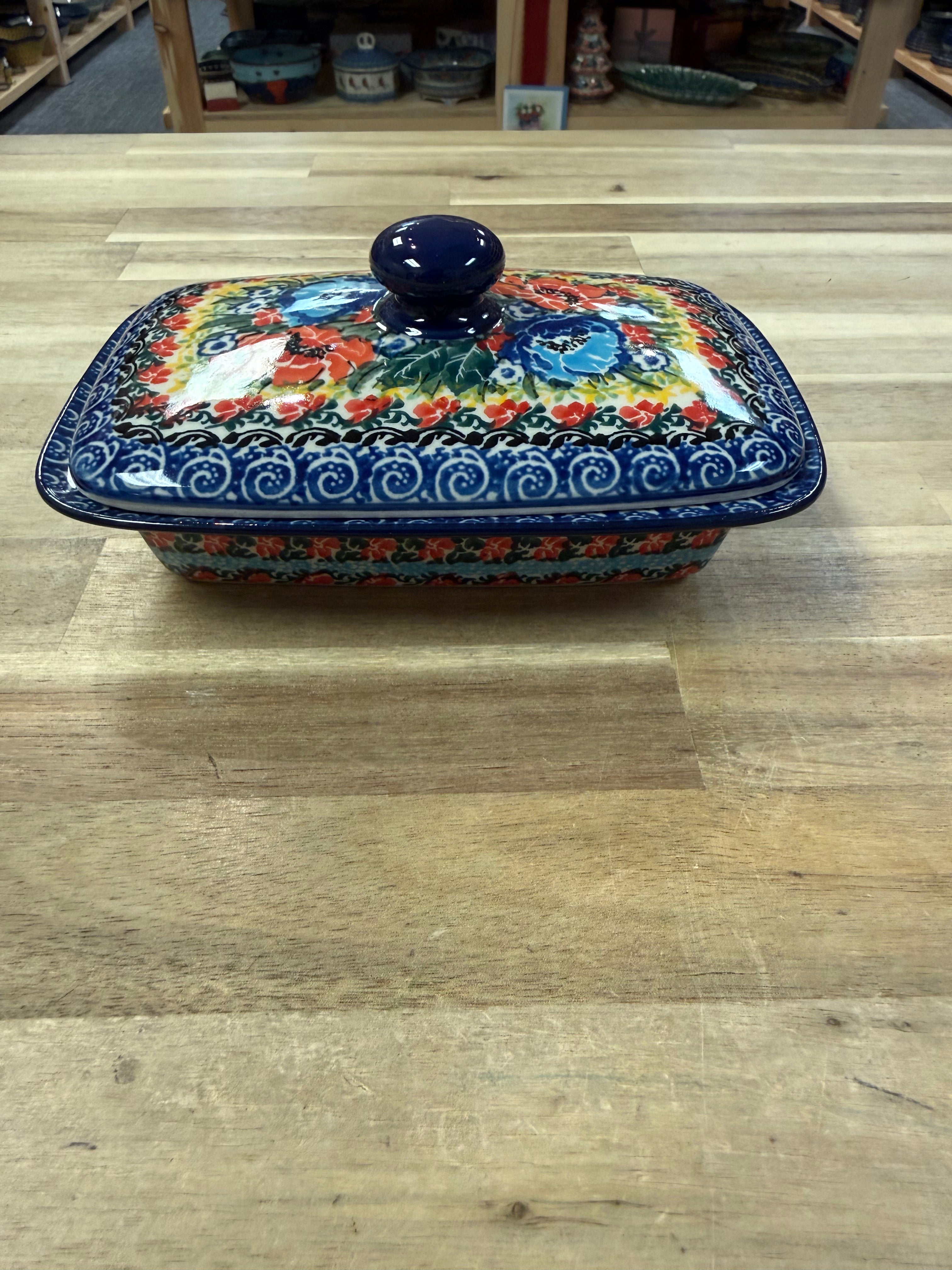 Polish Pottery Butter Dish - Unikat 4396