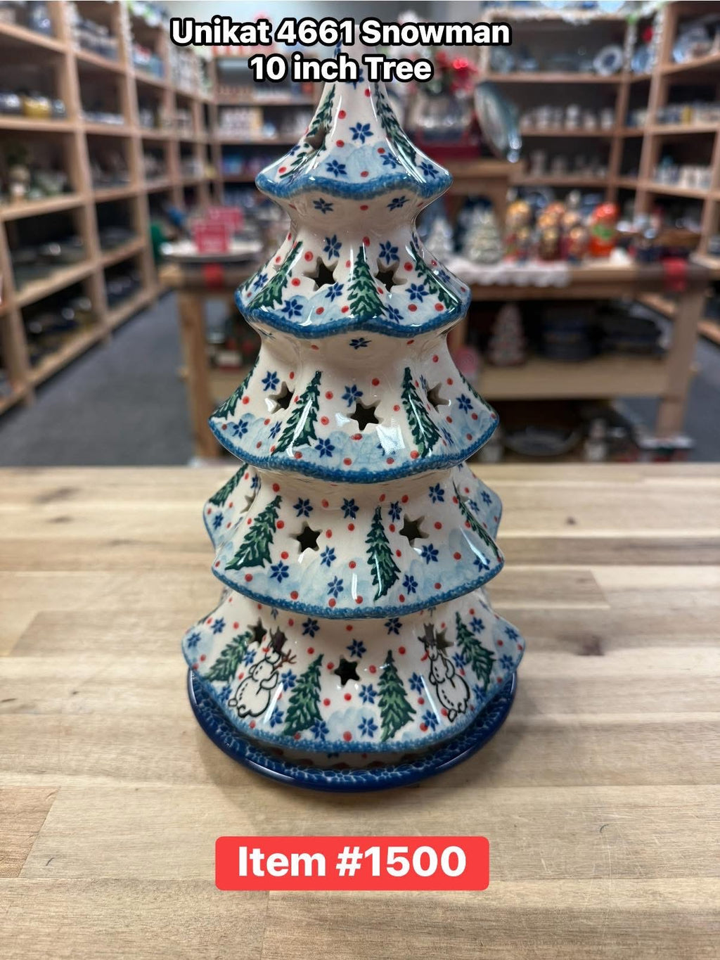 Polish Pottery Unikat 4661 Tall Tree