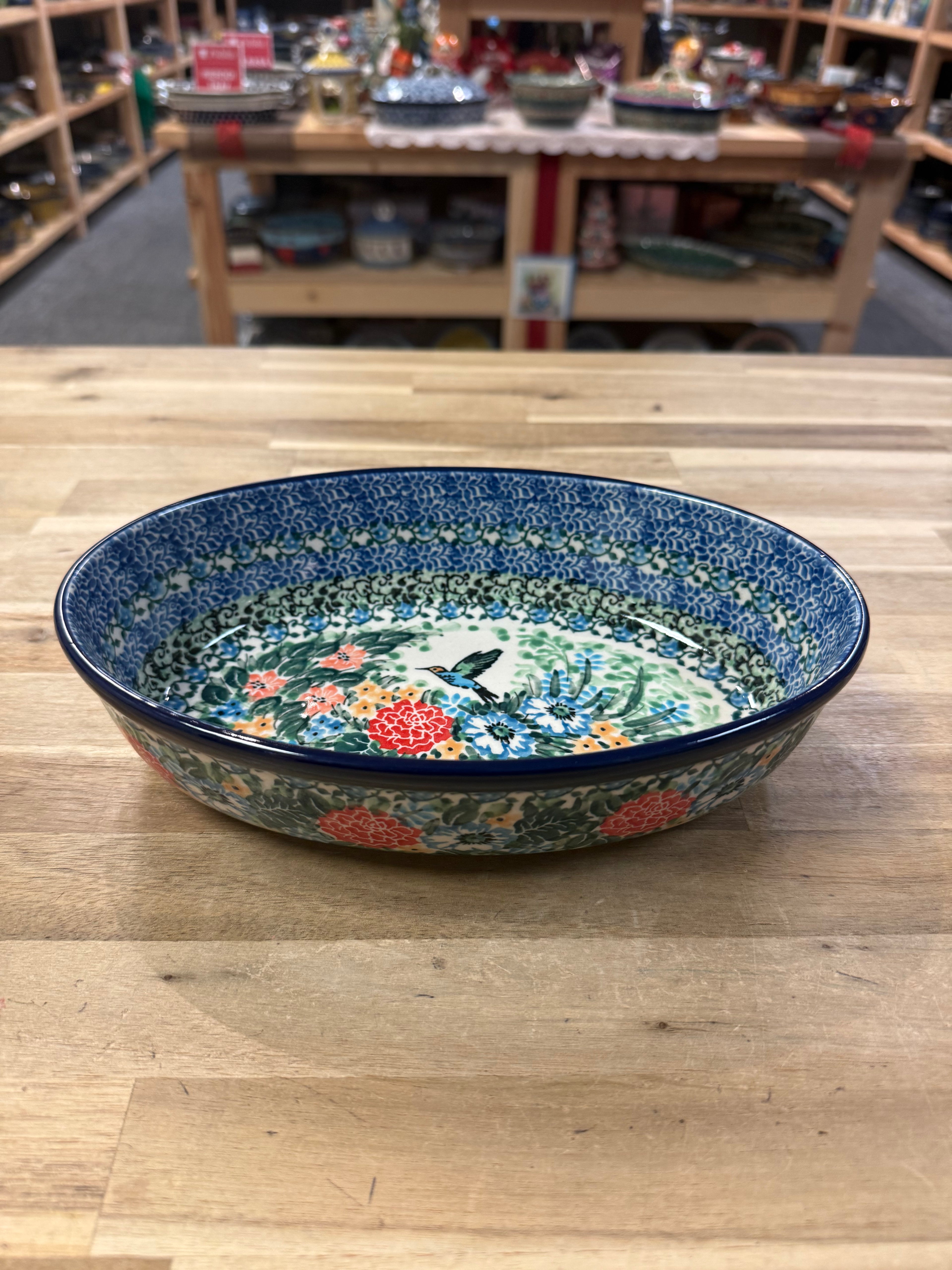 Polish Pottery Oval Baker - Unikat 3271