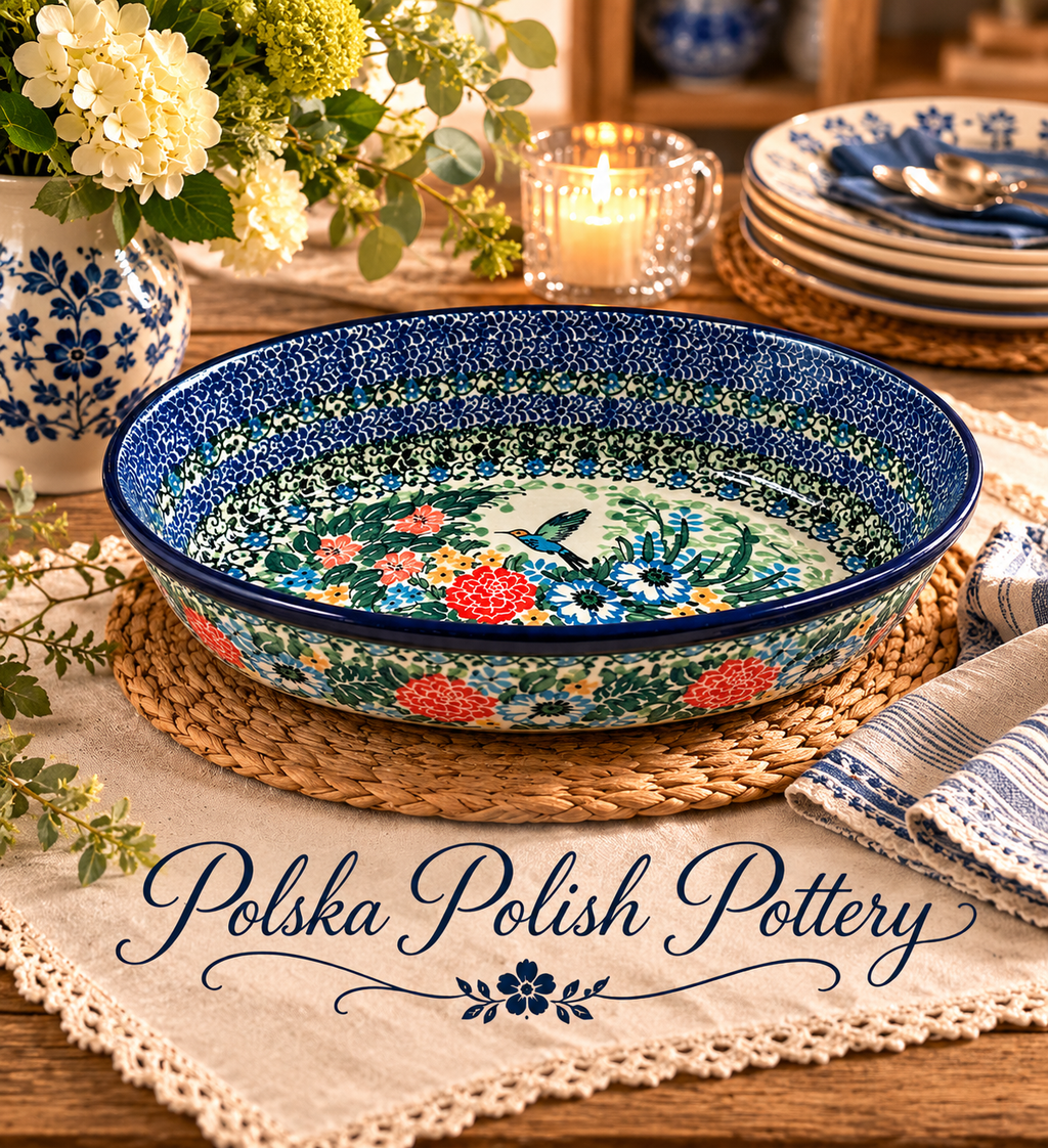Polish Pottery Oval Baker - Unikat 3271