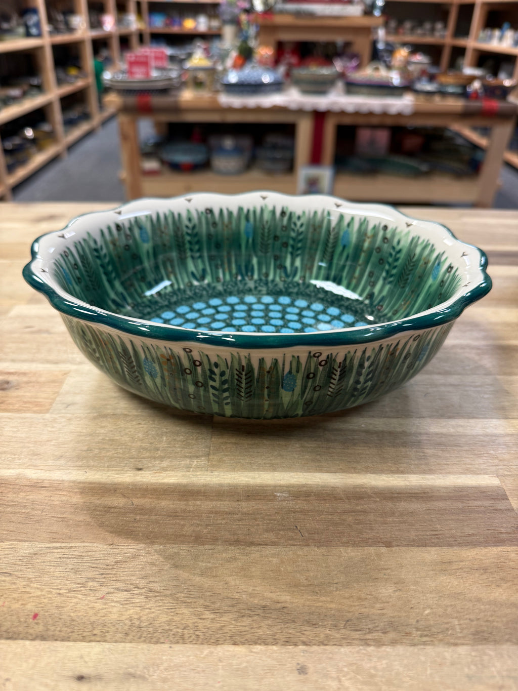 Polish Pottery Sculpted Oval Dish - Unikat 803