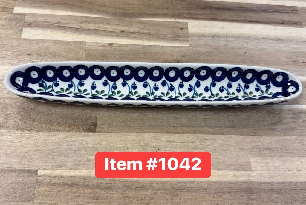 Polish Pottery Traditional(Drop Hearts) Olive Tray