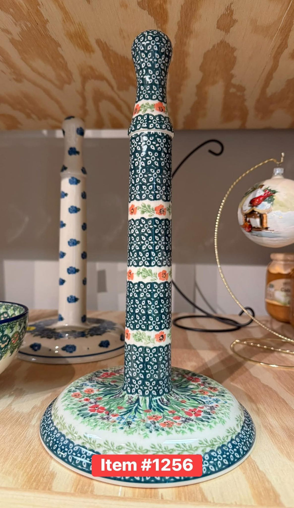 Polish Pottery Unikat 4335 Paper Towel Holder