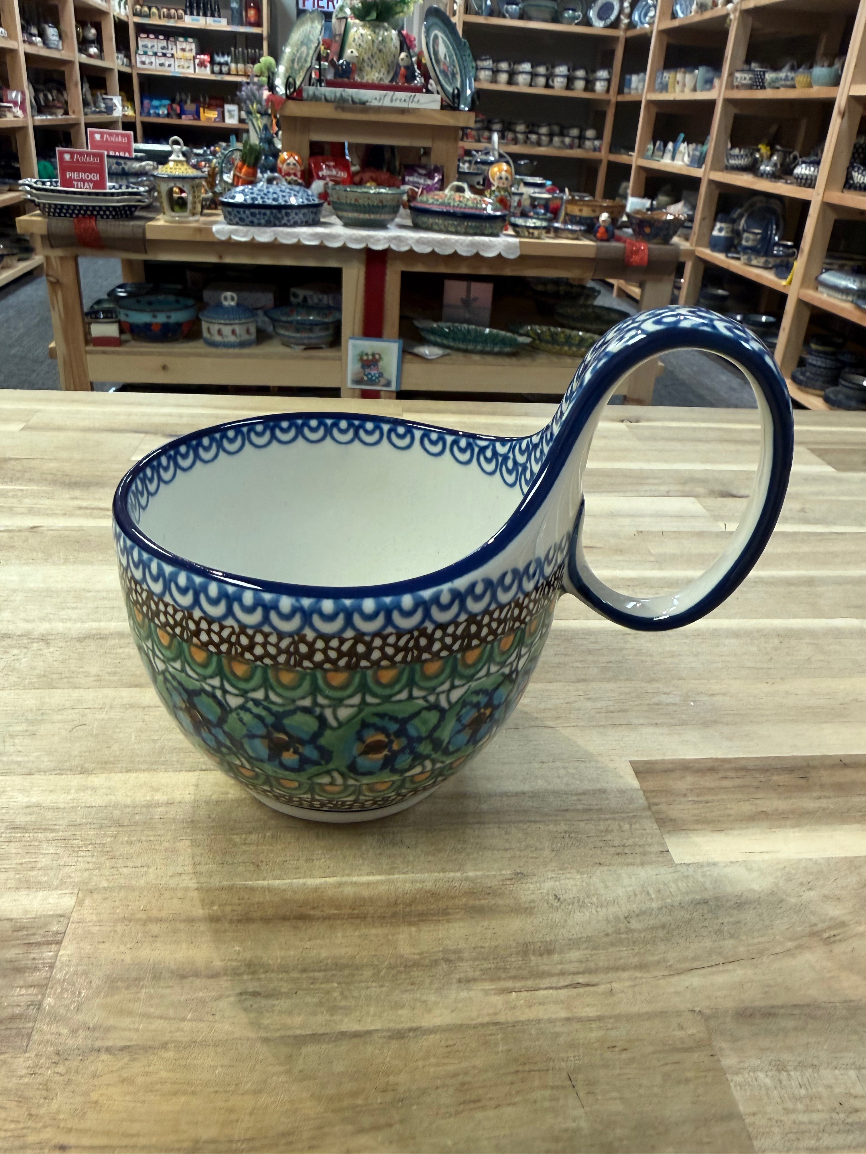 Polish Pottery Soup Mug - Unikat 151