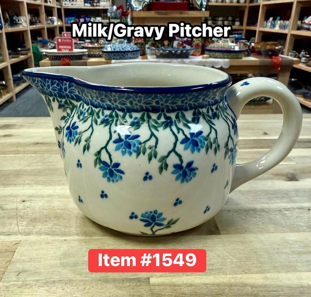 Polish Pottery Traditional Serving Pitcher