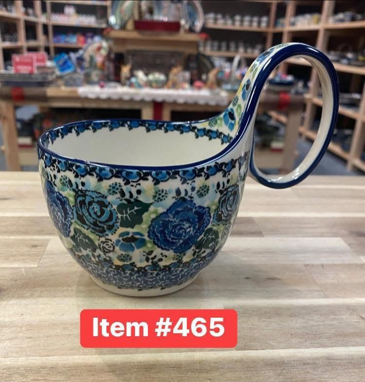 Polish Pottery Unikat 5134 Soup Mug