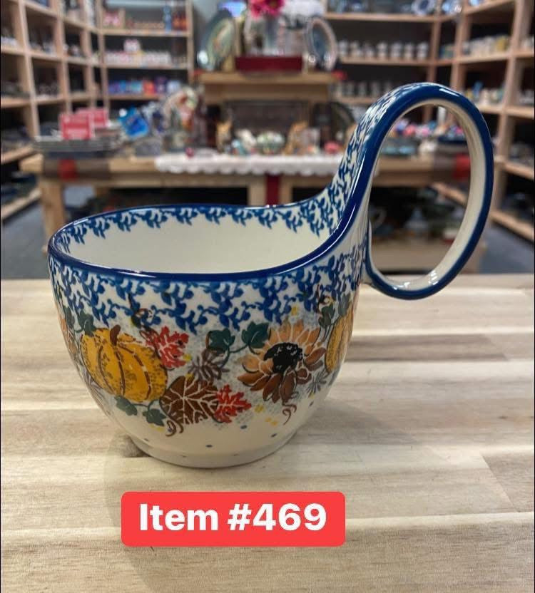 Polish Pottery Unikat 4741 Soup Mug