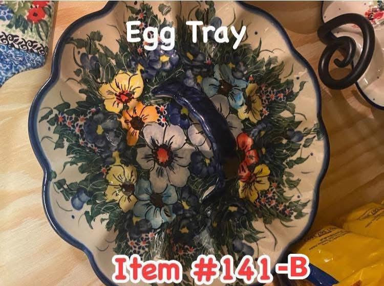 Polish Pottery Unikat CerRaf Egg Tray