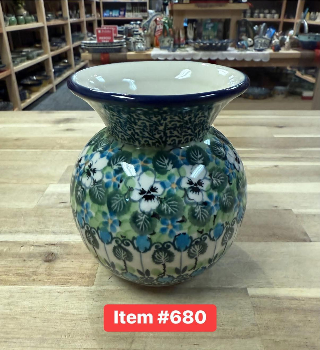 Polish Pottery Unikat 4795 Mini Vase