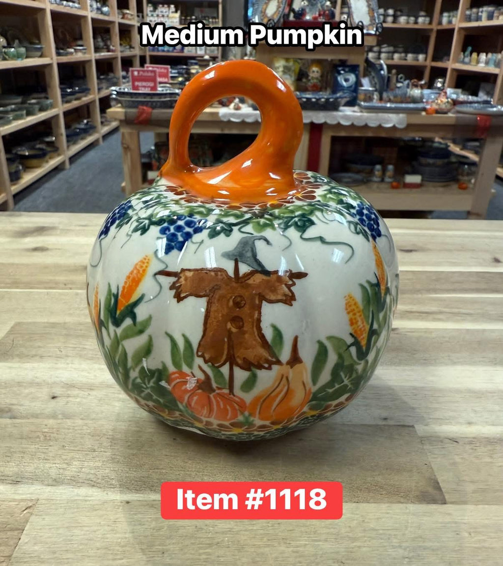 Polish Pottery Pumpkin