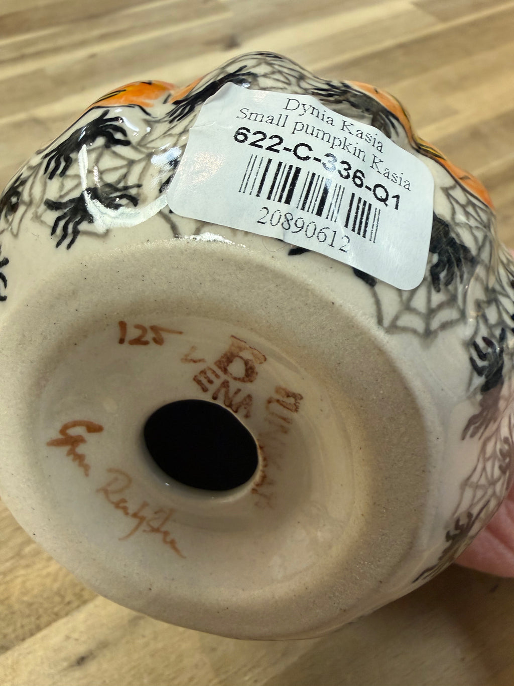 Polish Pottery Pumpkin