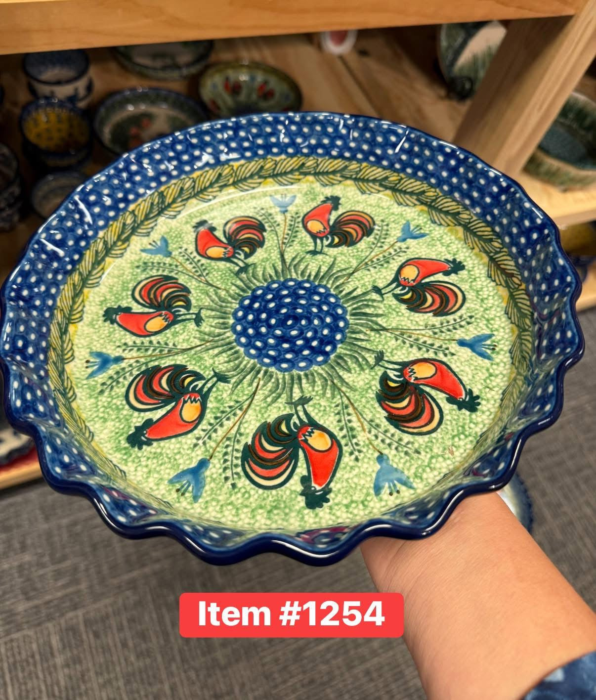 Polish Pottery Unikat 2663 Pie Plate