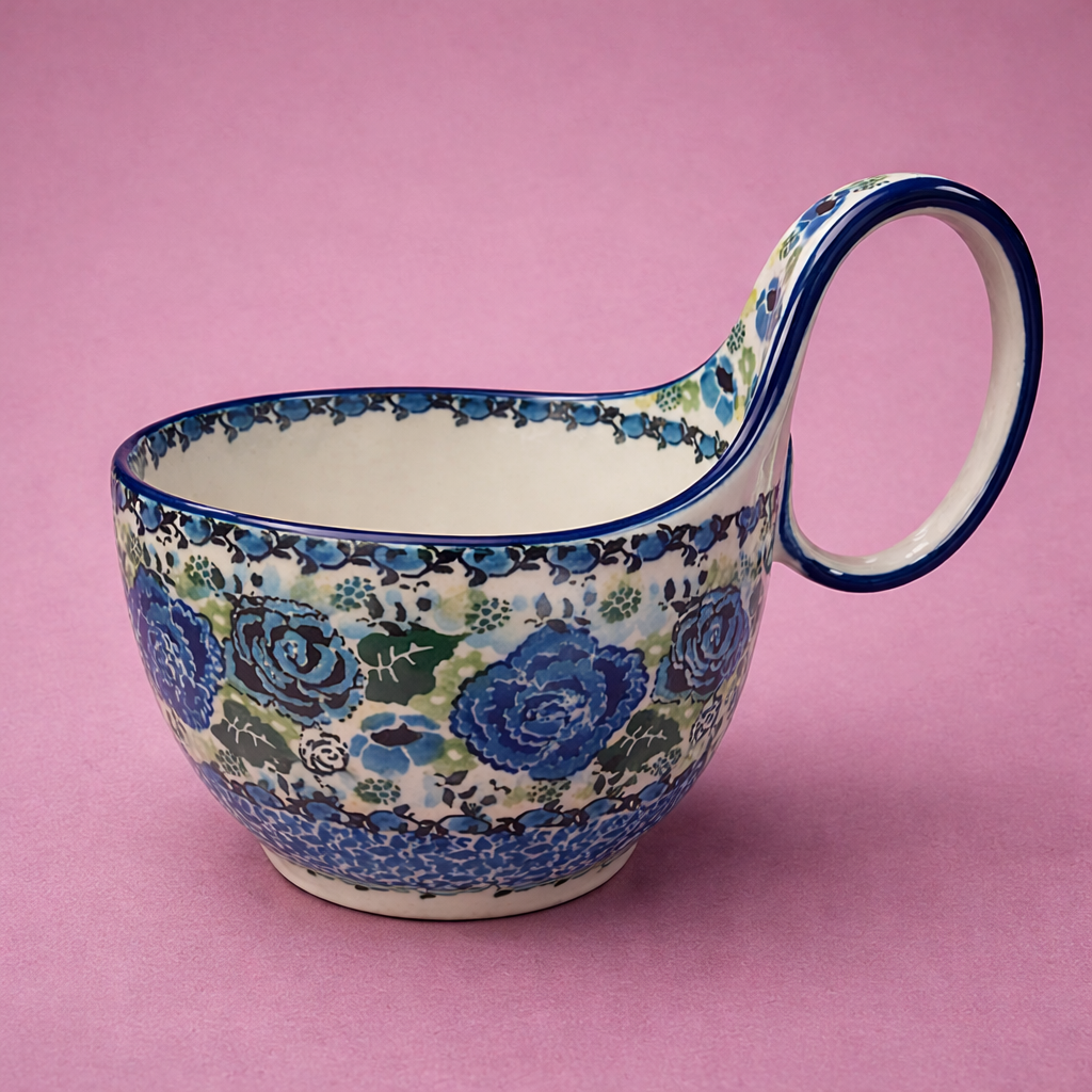 Polish Pottery Unikat 5134 Soup Mug