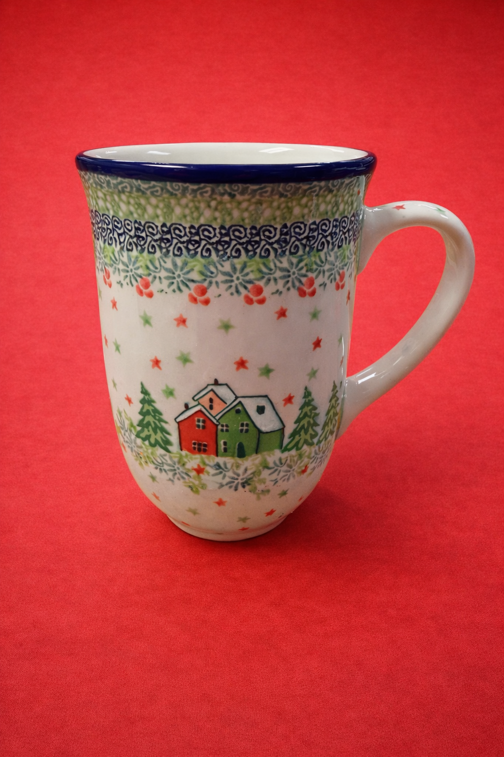 Polish Pottery Unikat 5037 Tall Mug