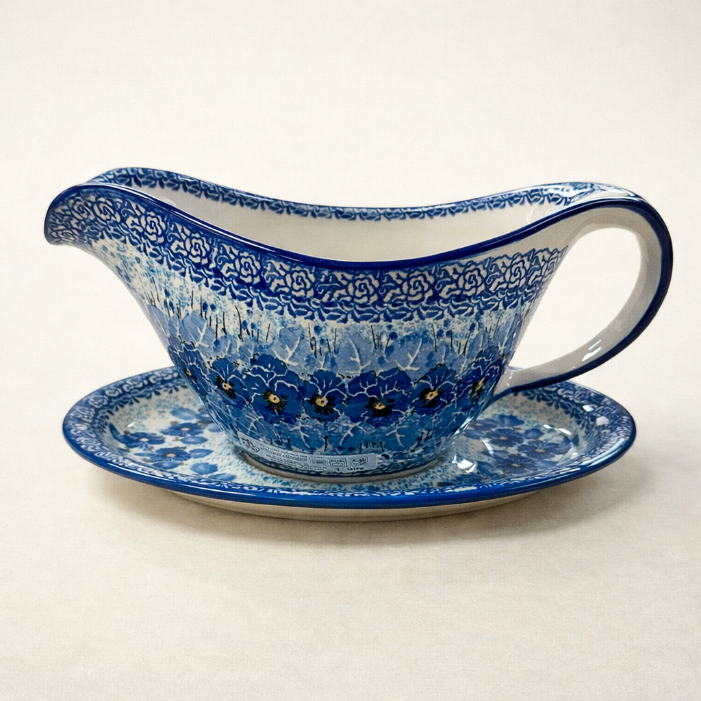 Polish Pottery Unikat 3639 Gravy Boat