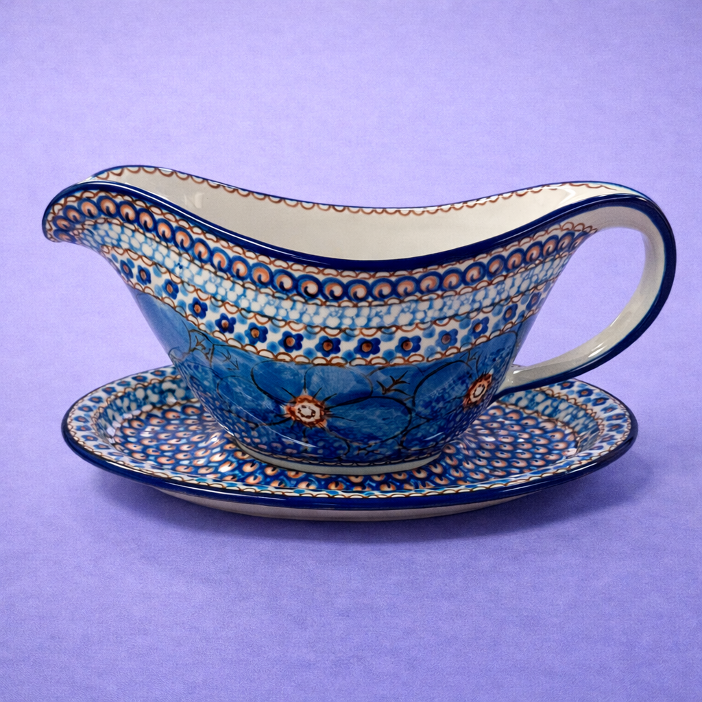 Polish Pottery Unikat 408C Gravy Boat