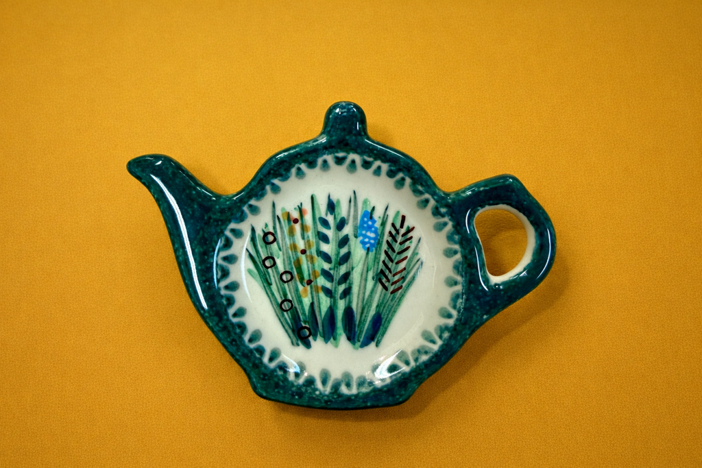 Polish Pottery Unikat 803 Tea Bag Holder