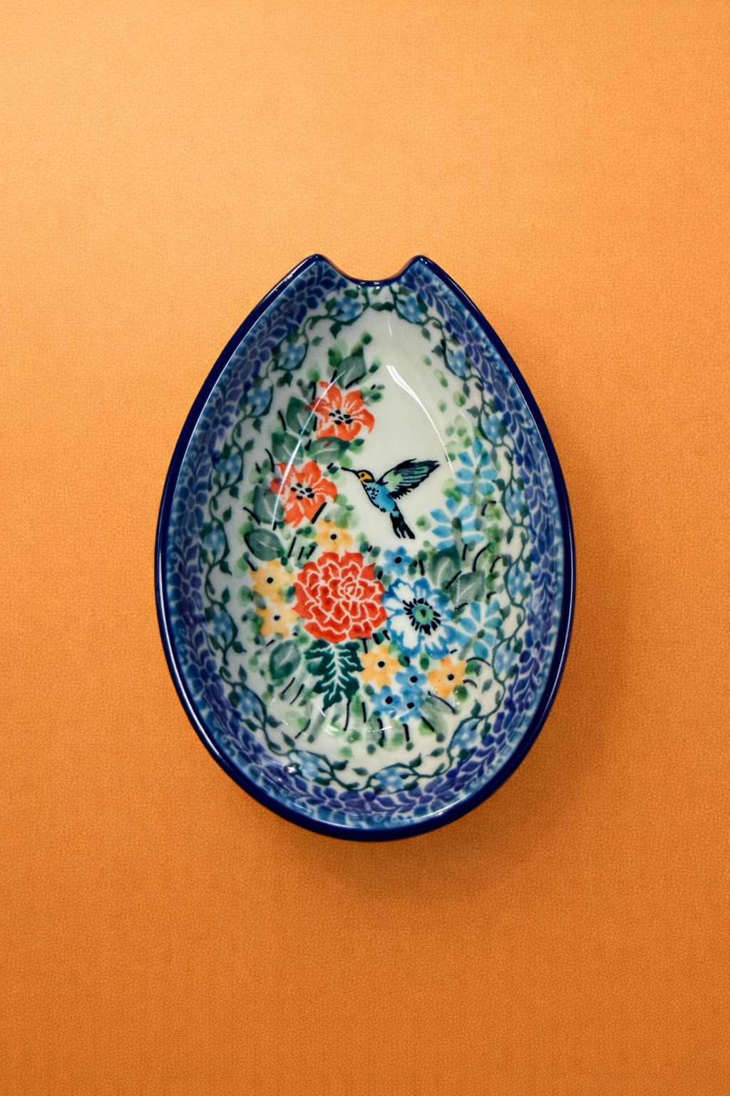Polish Pottery Unikat 3271 Spoon Rest