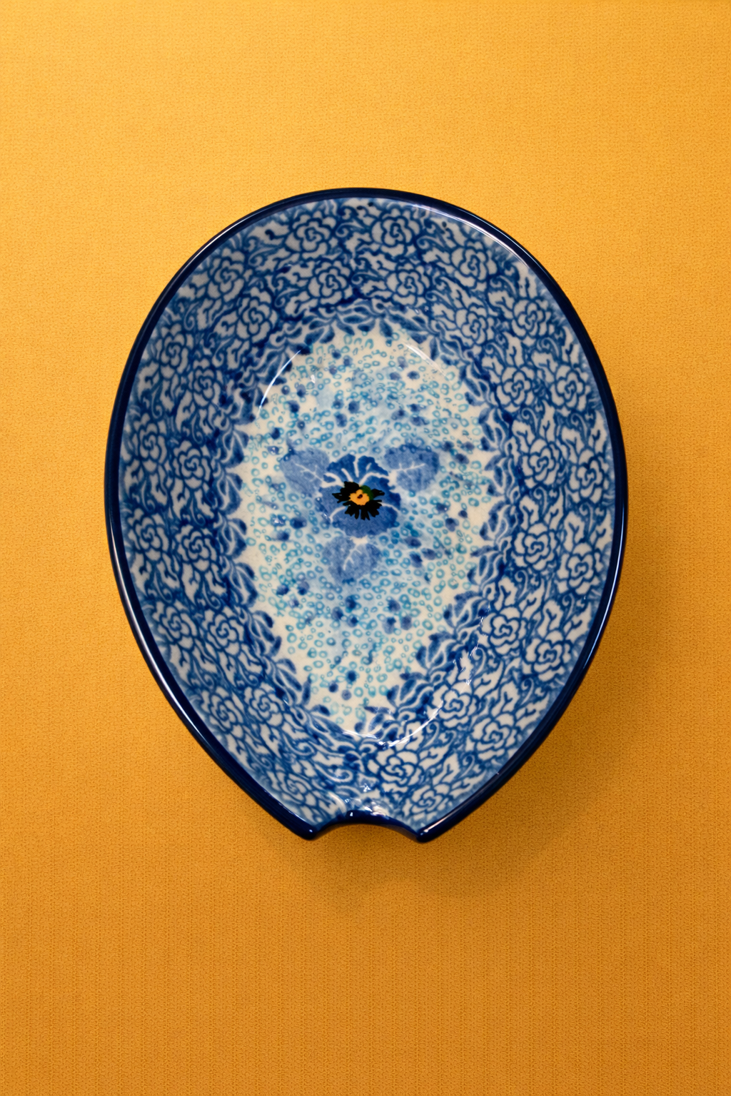 Polish Pottery Unikat 3639 Spoon Rest